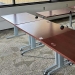Autumn Maple Rolling Modular Training Tables, Grey Legs 48" x30"